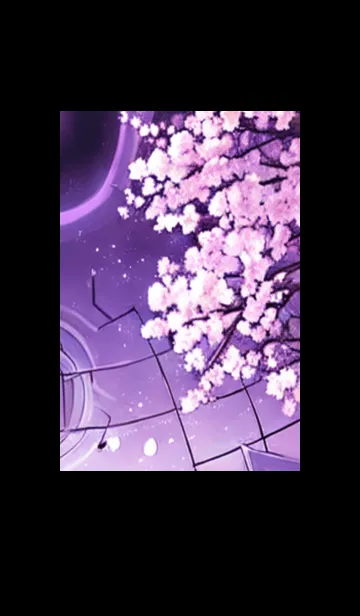 [LINE着せ替え] 月光夜桜#CB025。の画像1