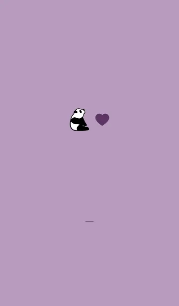 [LINE着せ替え] 紫 : パンダの着せ替えの画像1