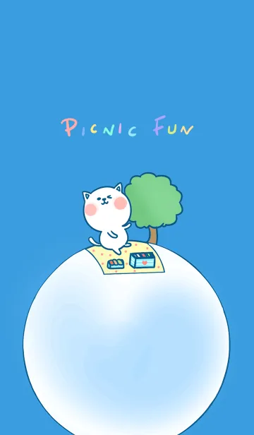 [LINE着せ替え] Picnic Fun J-Blue (Bl1)の画像1