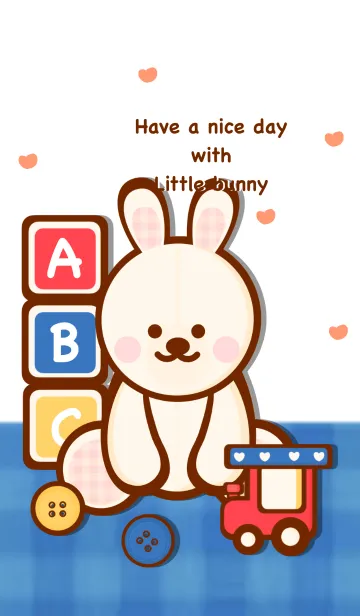 [LINE着せ替え] Cute Bunny & Toys 4の画像1