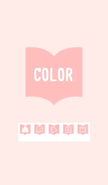 [LINE着せ替え] pink color Q17の画像1