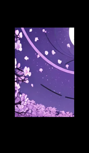 [LINE着せ替え] 月光夜桜#CC021。の画像1
