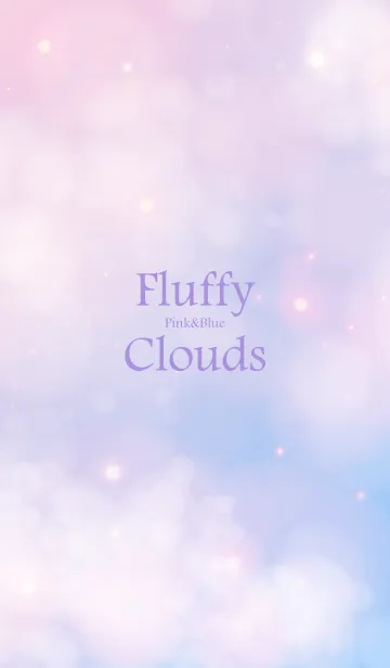 [LINE着せ替え] Fluffy Clouds Pink&Blue.MEKYM 8の画像1