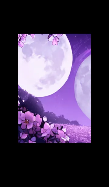 [LINE着せ替え] 月光夜桜#CC019。の画像1