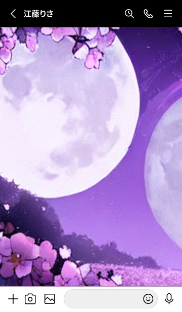 [LINE着せ替え] 月光夜桜#CC019。の画像2