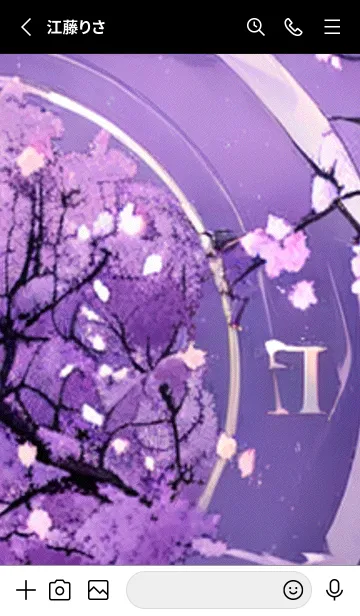 [LINE着せ替え] 月光夜桜#CC018。の画像2