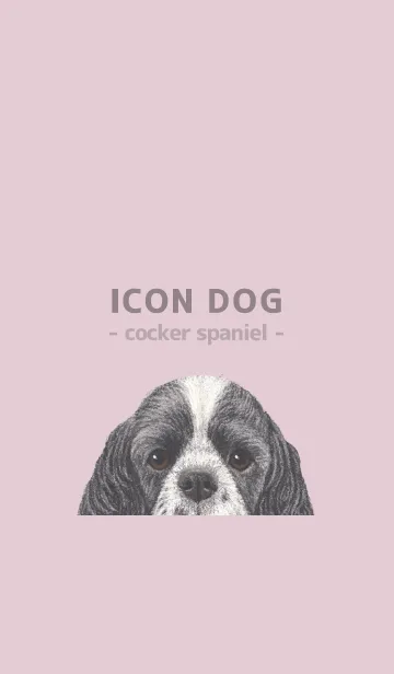 [LINE着せ替え] ICON DOG - コッカー - PASTEL PK/02の画像1