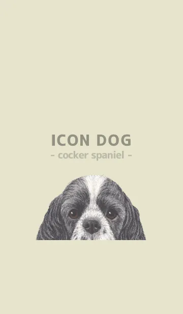 [LINE着せ替え] ICON DOG - コッカー - PASTEL YE/02の画像1