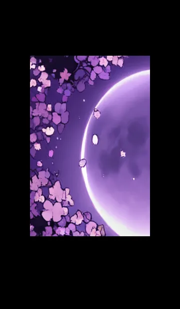 [LINE着せ替え] 月光夜桜#CC017。の画像1