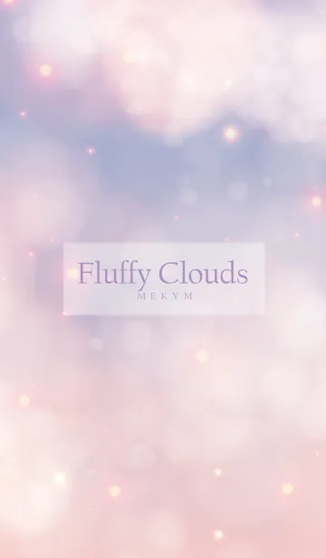 [LINE着せ替え] Fluffy Clouds PURPLE SKY.MEKYM 8の画像1