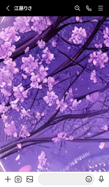 [LINE着せ替え] 月光夜桜#CC016。の画像2