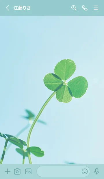 [LINE着せ替え] 四つ葉のクローバー Vintage Lens #13-3の画像2