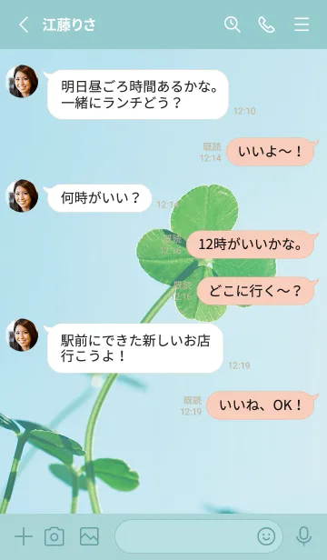 [LINE着せ替え] 四つ葉のクローバー Vintage Lens #13-3の画像3