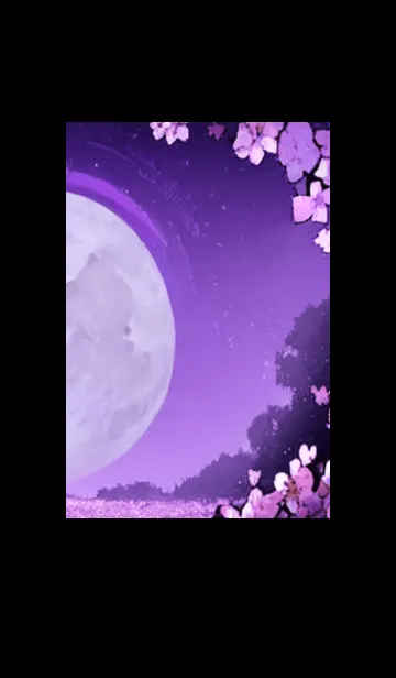 [LINE着せ替え] 月光夜桜#CC015。の画像1