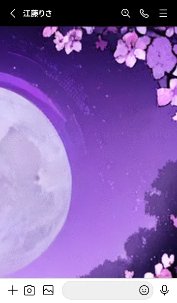 [LINE着せ替え] 月光夜桜#CC015。の画像2