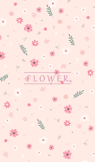[LINE着せ替え] MANY FLOWERS PINK 64の画像1