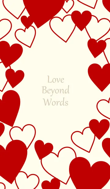 Love beyond words-REDの着せ替えメイン画像
