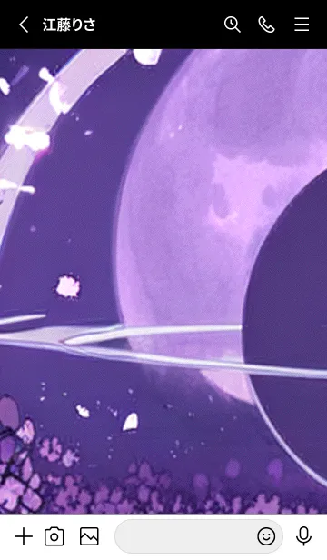 [LINE着せ替え] 月光夜桜#CD010。の画像2