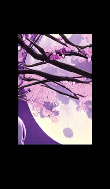 [LINE着せ替え] 月光夜桜#CD09。の画像1