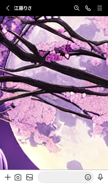 [LINE着せ替え] 月光夜桜#CD09。の画像2