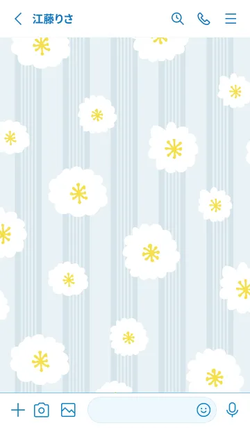 [LINE着せ替え] 白い花 舞う29の画像2