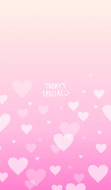 [LINE着せ替え] グラデーション ハート柄20の画像1