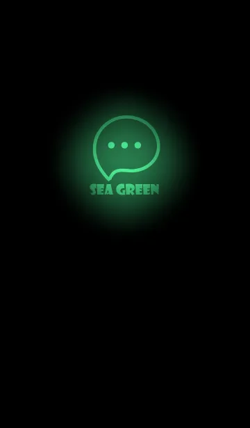 [LINE着せ替え] Sea Green Neon Theme V3 (JP)の画像1