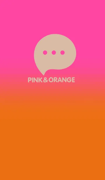 [LINE着せ替え] Pink &Orange  V4 (JP)の画像1