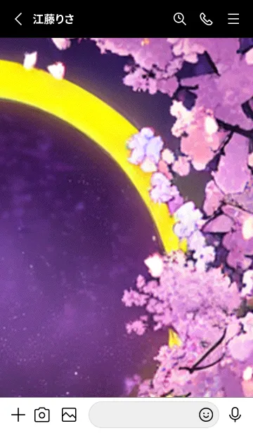 [LINE着せ替え] 月光夜桜#CD03。の画像2