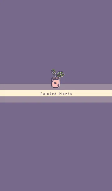 [LINE着せ替え] Painted Planting JA-Purple (Ye3)の画像1