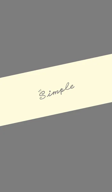 [LINE着せ替え] Simple Lines J-Gray (Ye2)の画像1