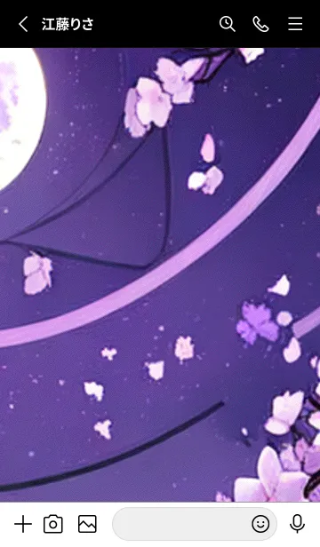 [LINE着せ替え] 月光夜桜#CC024。の画像2