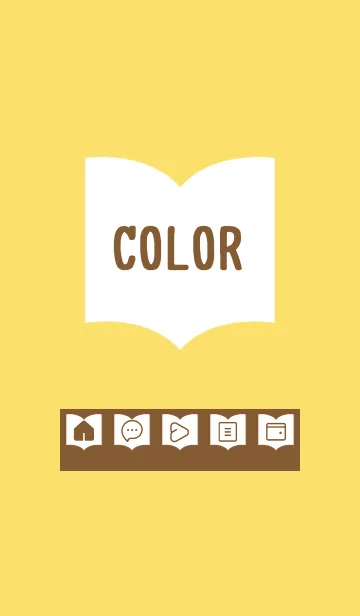 [LINE着せ替え] yellow color Q16の画像1