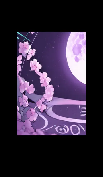 [LINE着せ替え] 月光夜桜#CD031。の画像1