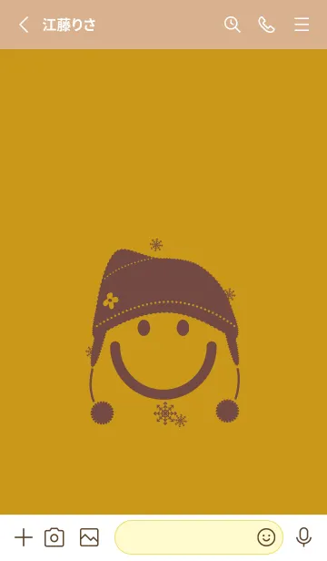 [LINE着せ替え] スマイル＆ニット帽 ジョーンミエルの画像2