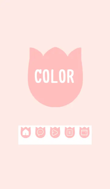 [LINE着せ替え] pink color R17の画像1