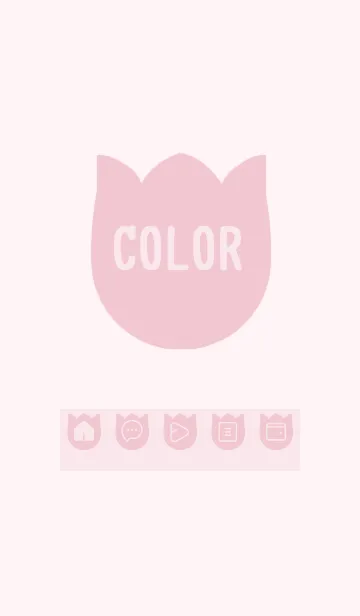 [LINE着せ替え] pink color R20の画像1