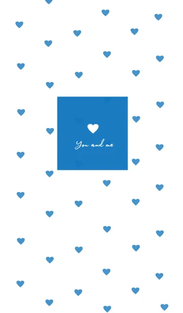 [LINE着せ替え] pattern_heart #blueの画像1
