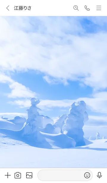 [LINE着せ替え] 白銀の世界 23の画像2