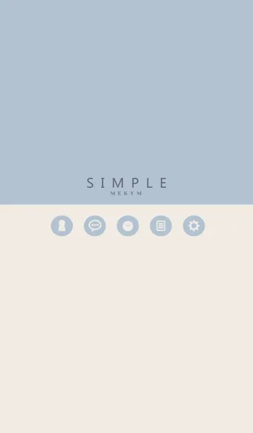 [LINE着せ替え] SIMPLE ICON BLUE.MEKYM 29の画像1
