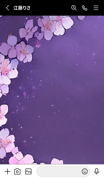 [LINE着せ替え] 月光夜桜#CD022。の画像2