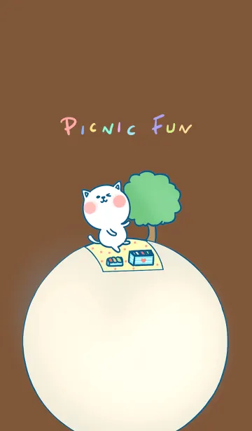 [LINE着せ替え] Picnic Fun J-Brown (Bei3)の画像1