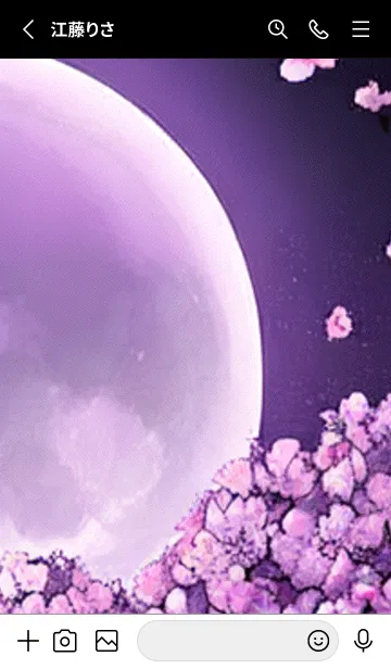 [LINE着せ替え] 月光夜桜#CD020。の画像2