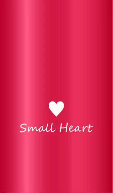 [LINE着せ替え] Small Heart *GlossyRed 15*の画像1