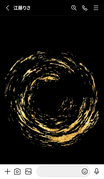 [LINE着せ替え] spiral gold.の画像2