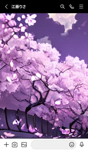 [LINE着せ替え] 月光夜桜#CE29。の画像2