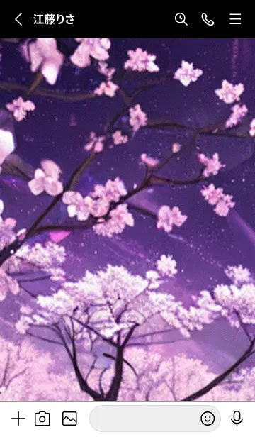[LINE着せ替え] 月光夜桜#CE23。の画像2