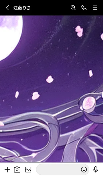 [LINE着せ替え] 月光夜桜#CE22。の画像2