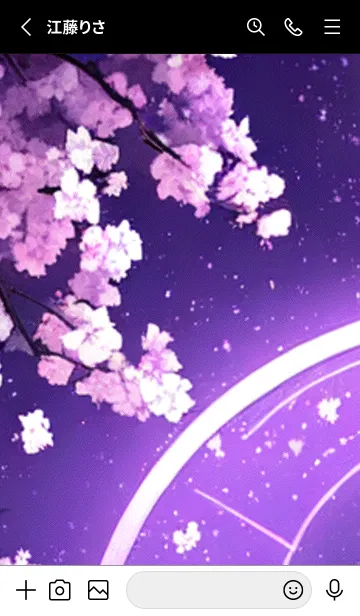 [LINE着せ替え] 月光夜桜#CG02。の画像2