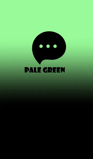 [LINE着せ替え] Black & Pale Green Theme V3 (JP)の画像1